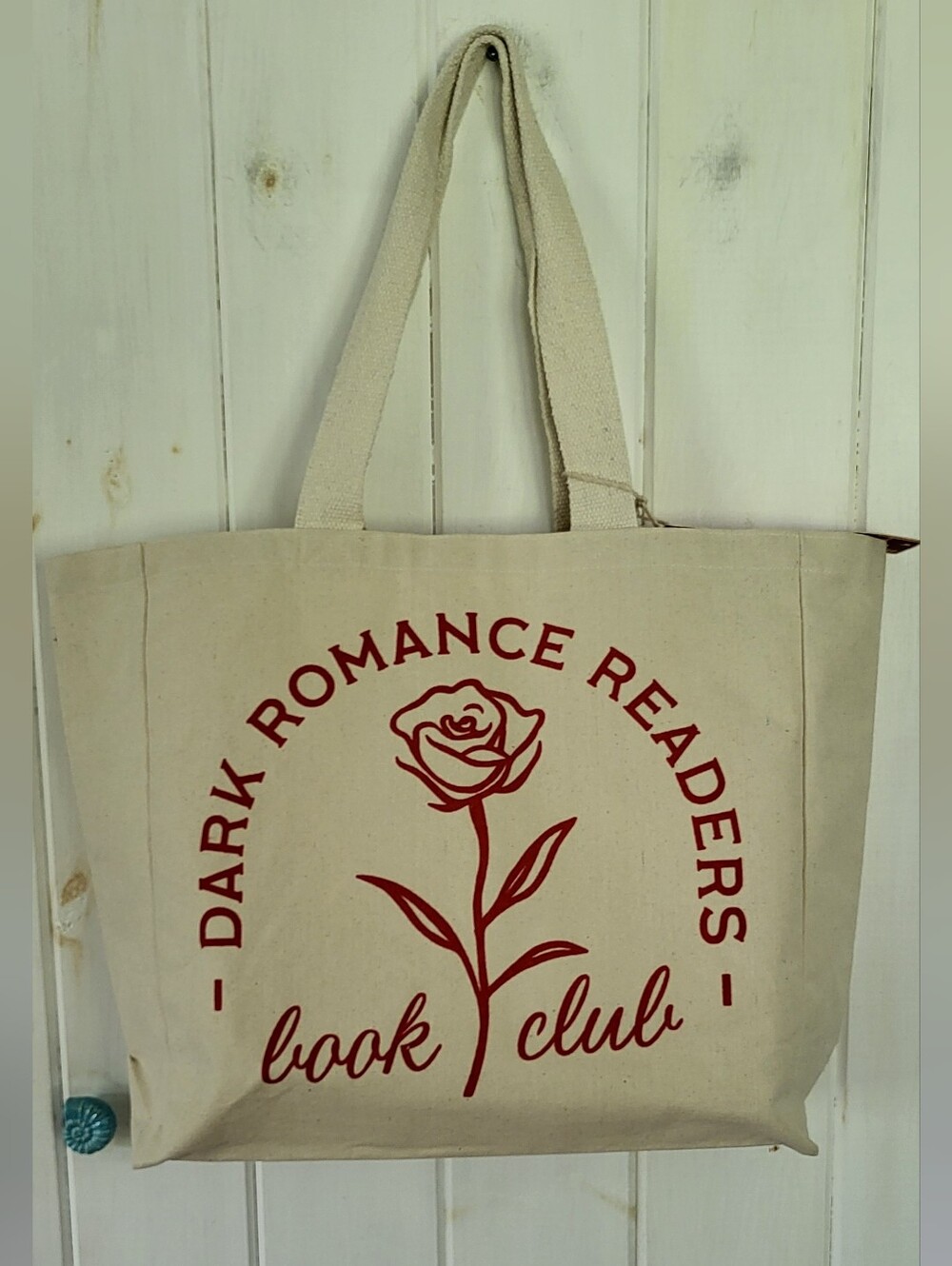 Book Club Romance Novel Reader Eco Friendly Cotton Tote Bag